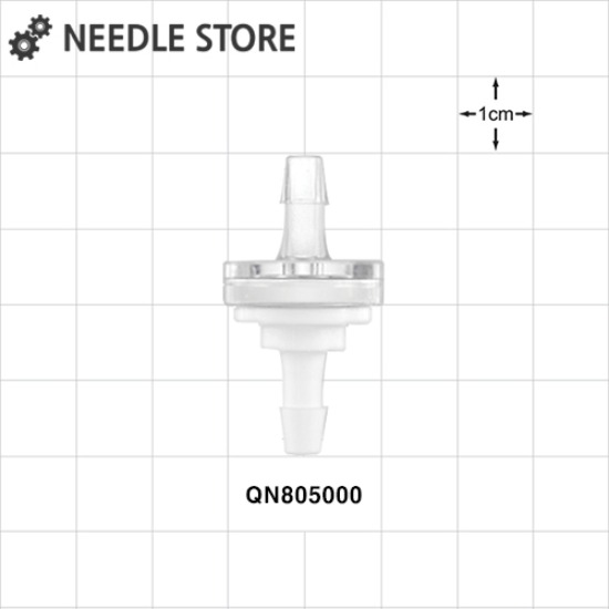 [QN805000]역류방지 체크밸브 흰색 흡입구 투명 배출구 커넥터ID2.4mmX2.4mm