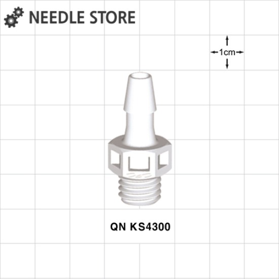 [QN KS4300] 스트레이트 4-28 UNF 나사 튜빙 커넥터