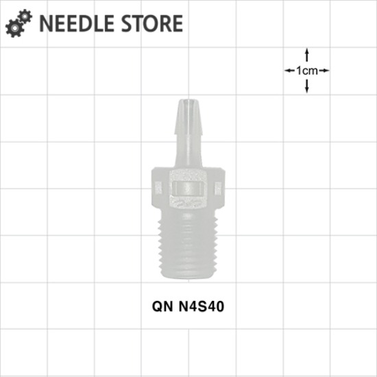 [QN N4S40]Straight Connector 스트레이트 1/8인치 NPT 커넥터