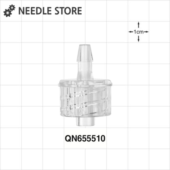 [QN655510] 루어락 튜빙 커넥터(PC) 내경 2.4mm 튜빙에 적합