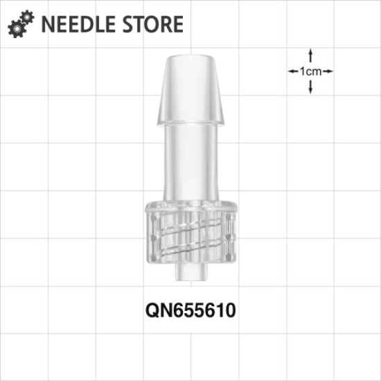[QN655610] 루어락 튜빙 커넥터(ABS) 내경 7.5mm 튜빙에 적합
