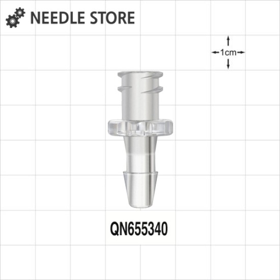 [QN655340] 실린저 루어락 튜빙 커넥터 (PC) 내경 4.7mm적합