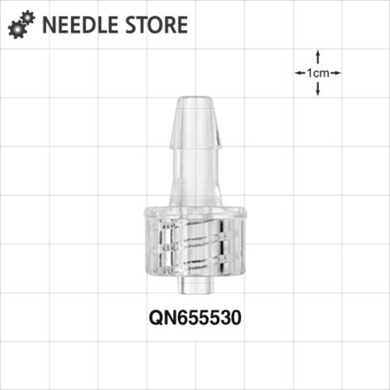 [QN655530] 루어락 튜빙 커넥터(PC) 내경 5.7mm 튜빙에 적합