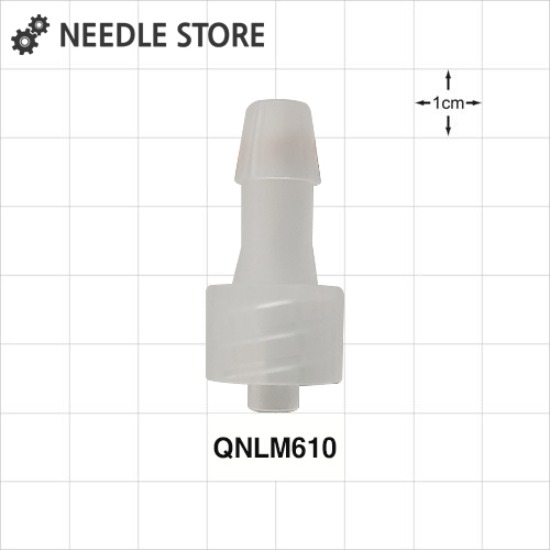 [QNLM610] 루어락 튜빙 커넥터(PP) 내경 6.5mm 튜빙에 적합