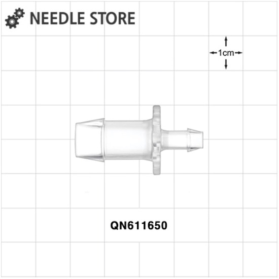 [QN611650]직선커넥터, 가시, 투명(12.7mmx6.4mm 튜빙에 적합)