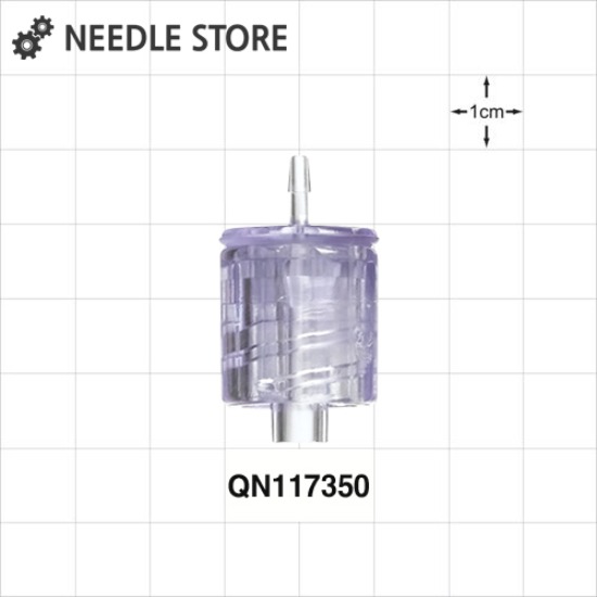 [QN117350] 루어 락 튜빙 커넥터 (PC) / 내경 1/32 인치, 0.8 mm 튜빙에 적합