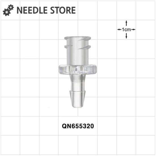 [QN655320]실린저 루어 락 튜빙 커넥터 (PC) / 내경 1/8 인치, 3.2mm 튜빙에 적합