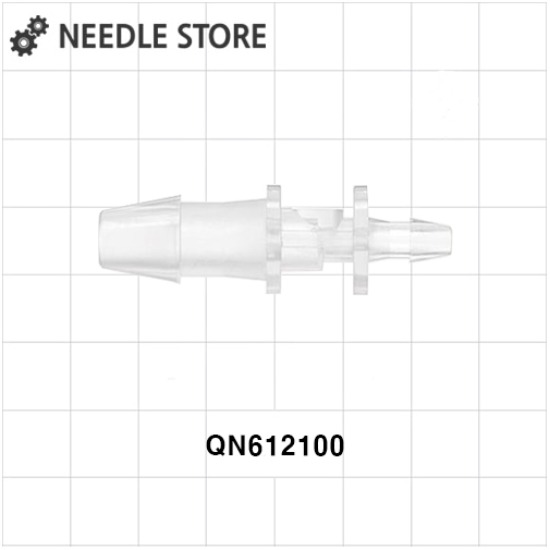 [QN612100]직선형 감속기 커넥터. 가시. 내츄럴/ID (4.76mmX2.4mm)튜빙에 적합