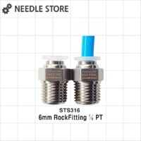 STS316 스테인레스 One-Touch Fitting 6mm / ¼PT나사